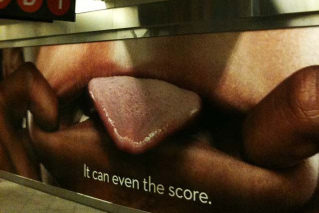 A Crest ad at the Columbus Circle subway station